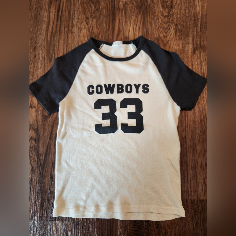 Brandy Cowboys Raglan Tee